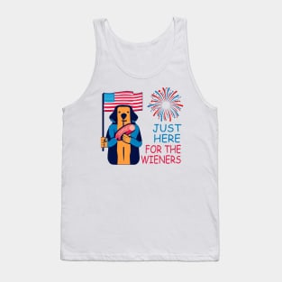 I'm just here for the wieners Tank Top